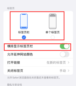 宁国iPhone授权维修分享Safari浏览器如何切换标签栏位置 